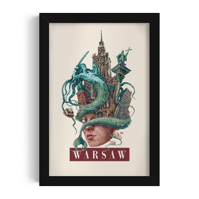 Obraz v černém rámu od Alicji Kocurek Varšavský ročník