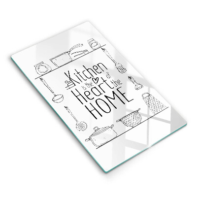 Skleněné krájecí prkénko Nápis, věta