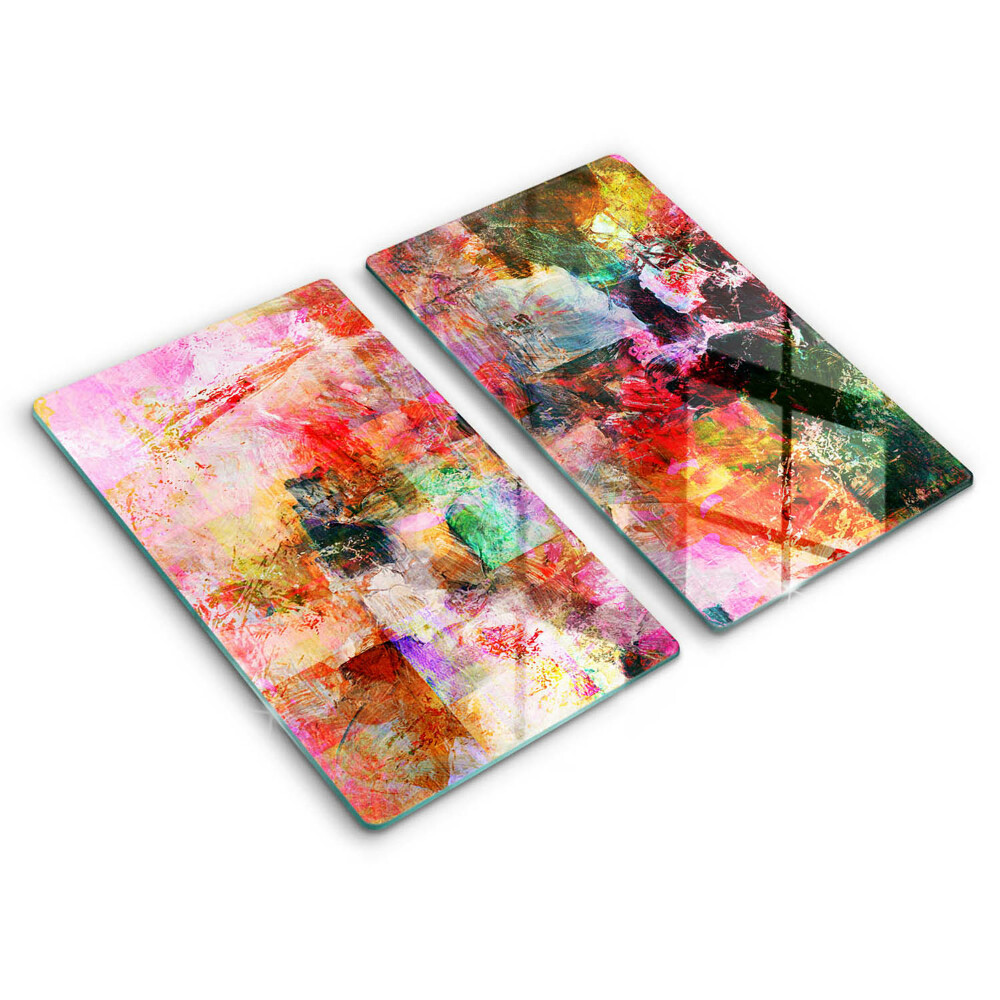 Krájecí prkénko skleněné Abstraktní barva 