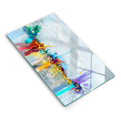 Krájecí prkénko skleněné Malovaná abstrakce