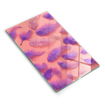 Skleněná deska do kuchyně Nadýchaná pírka