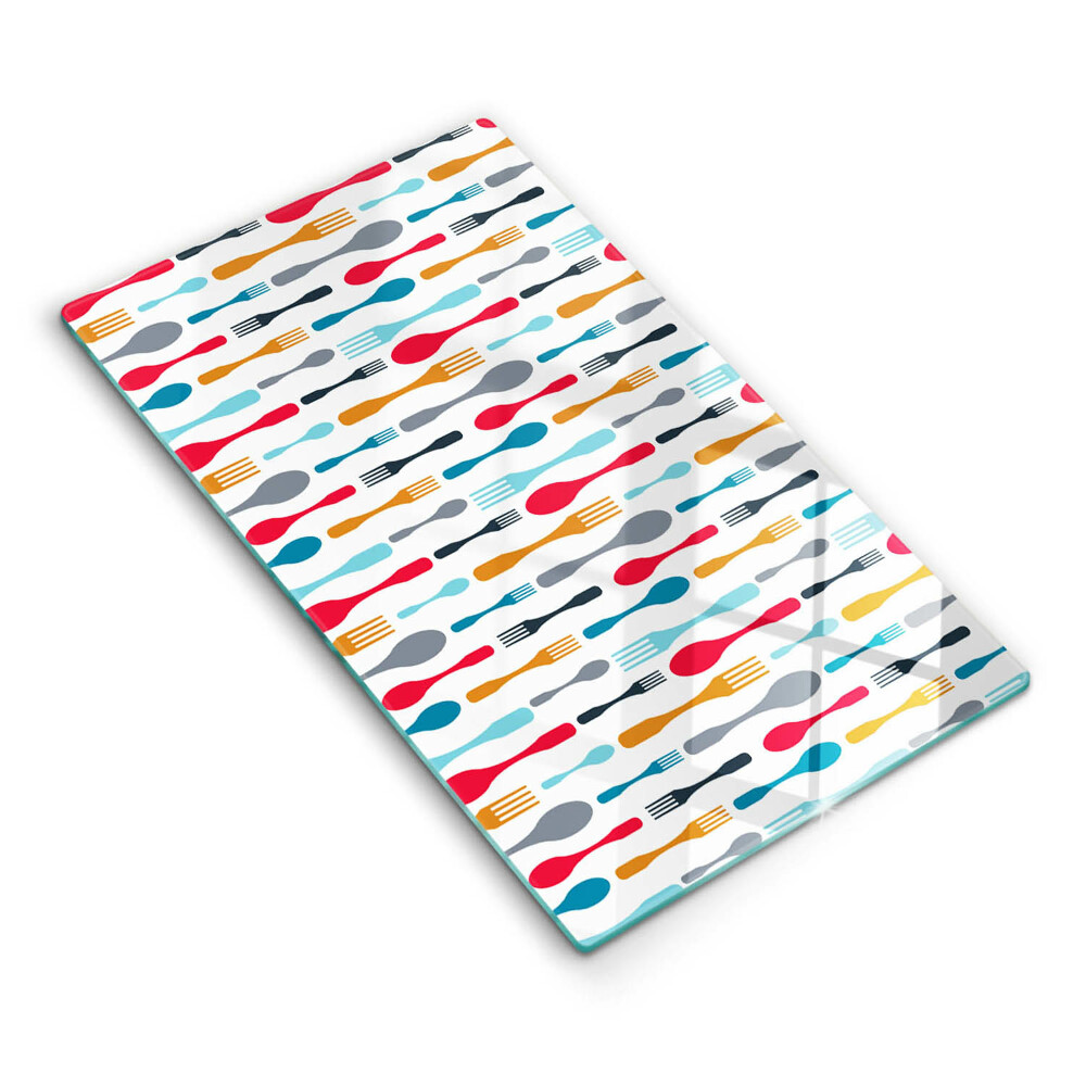 Skleněné krájecí prkénko Ilustrace lžíce