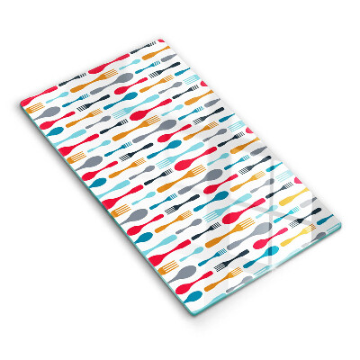 Skleněné krájecí prkénko Ilustrace lžíce