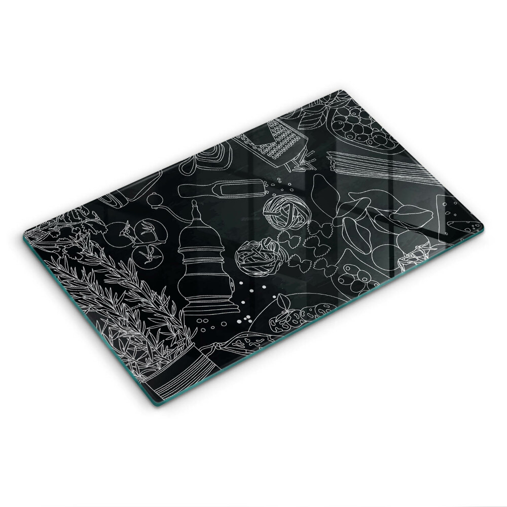 Skleněná krájecí deska Kuchyňské příslušenství