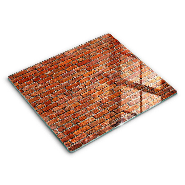 Skleněná deska do kuchyně 60x52 cm Cihlová zeď