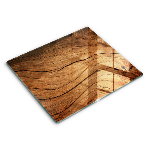 Skleněná deska do kuchyně 60x52 cm Textura dřevěných prken