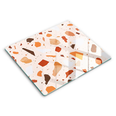 Skleněná deska do kuchyně 60x52 cm Dekorativní kameninový kámen