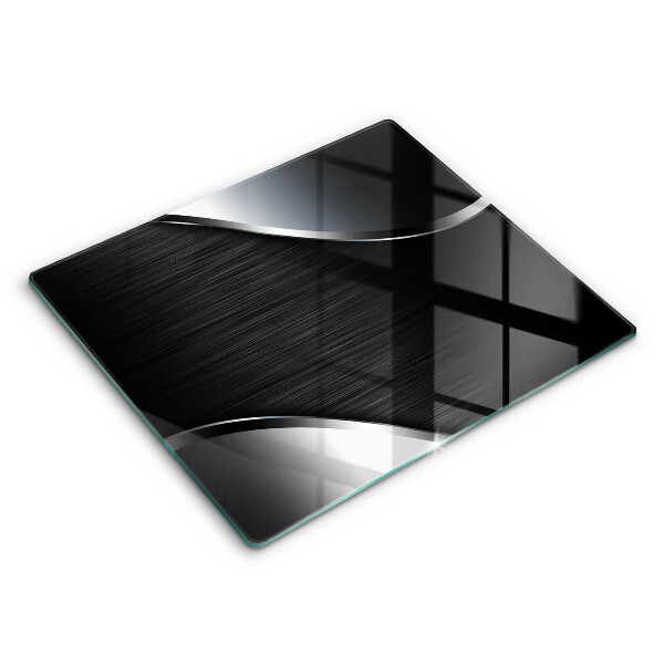 Krájecí prkénko skleněné 60x52 cm Kovová abstrakce