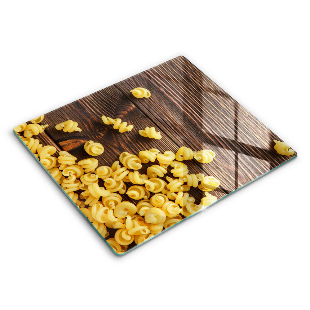 Skleněná krájecí deska 60x52 cm Těstoviny na stole