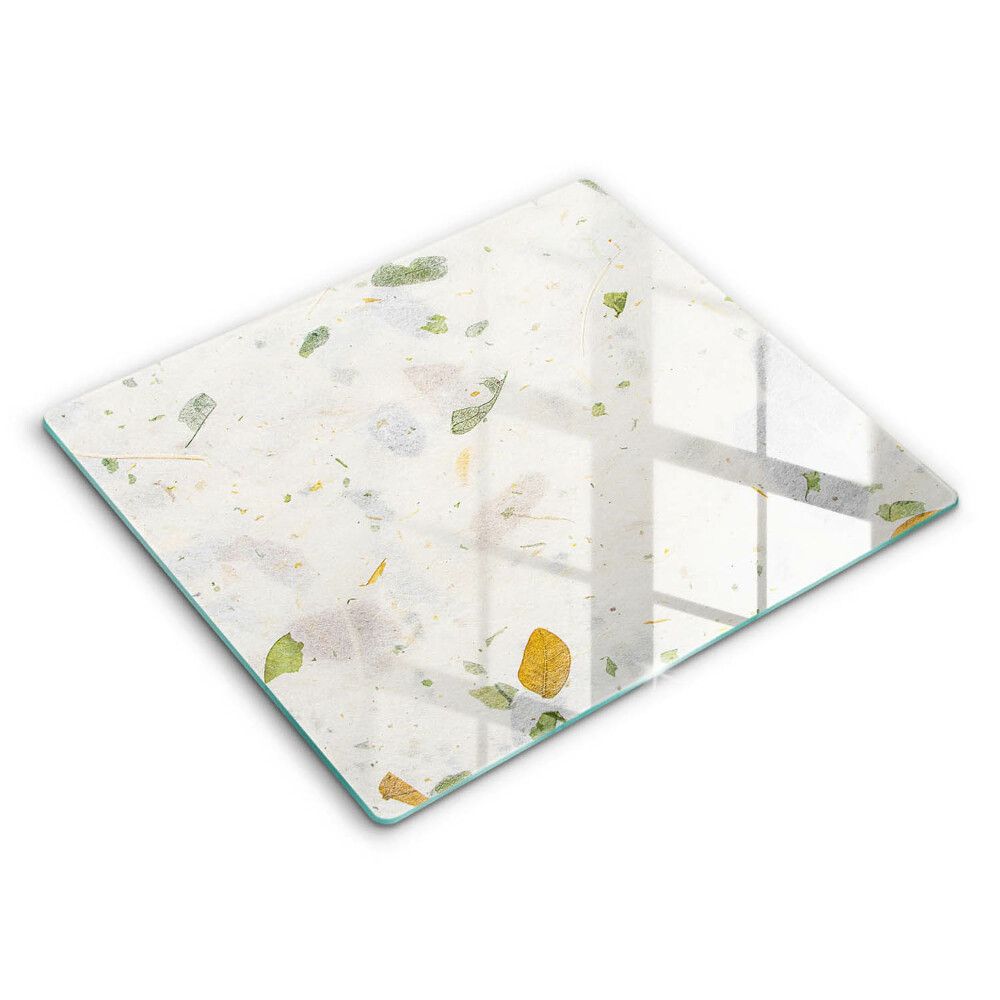 Krájecí prkénko skleněné 60x52 cm Padající listy
