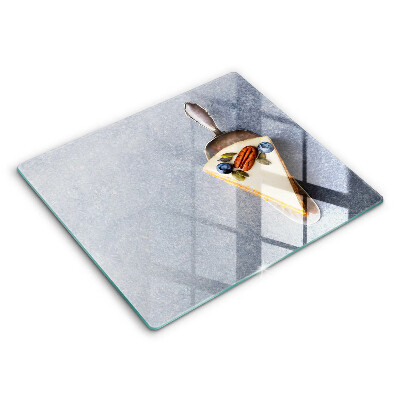 Skleněné krájecí prkénko 60x52 cm Kousek dortu