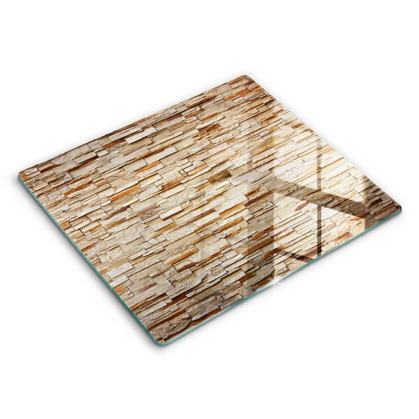 Skleněné krájecí prkénko 60x52 cm Textura dekorativních kamenů