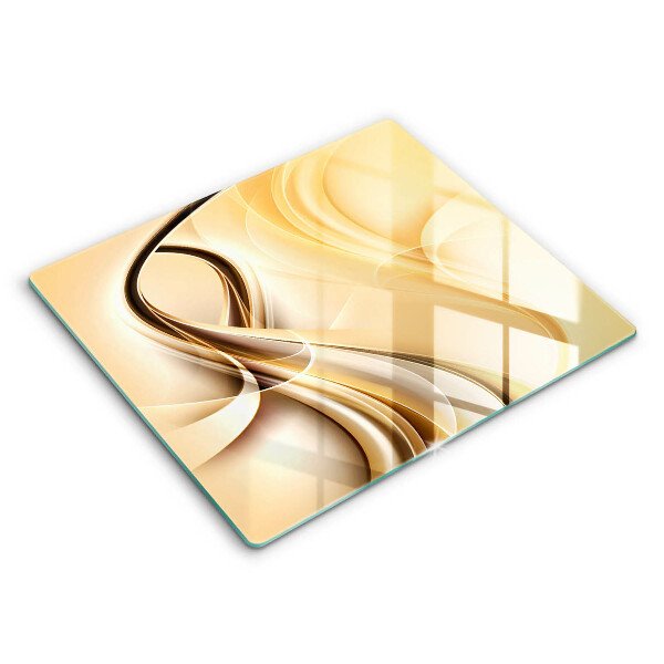 Skleněná deska do kuchyně 60x52 cm Abstraktní kouř