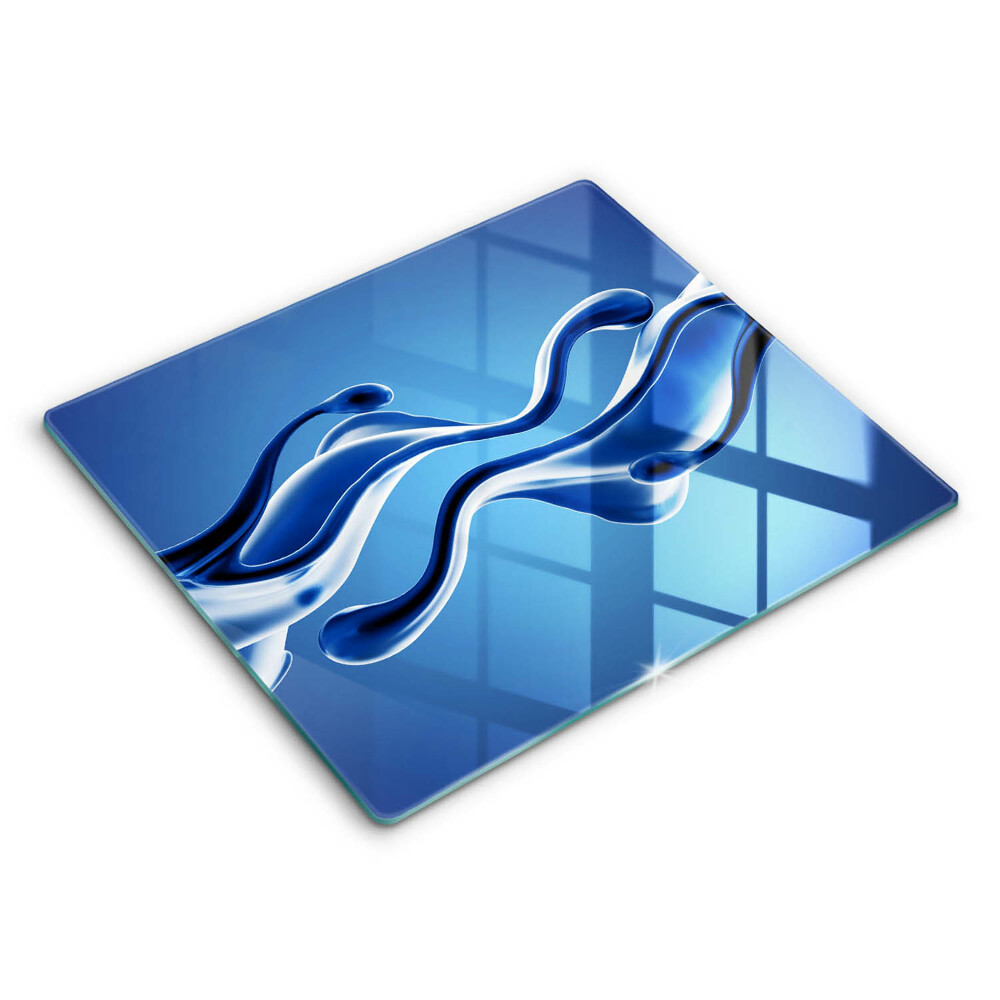 Krájecí prkénko skleněné 60x52 cm Tekutá abstrakce