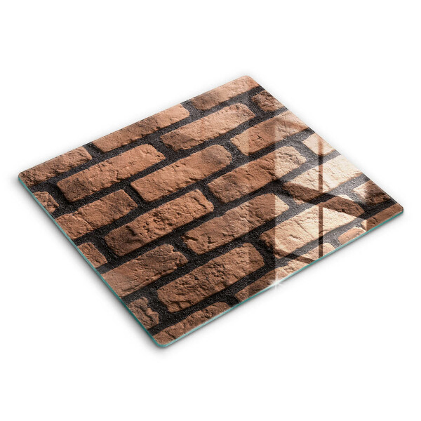 Skleněná krájecí deska 60x52 cm Cihlová zeď