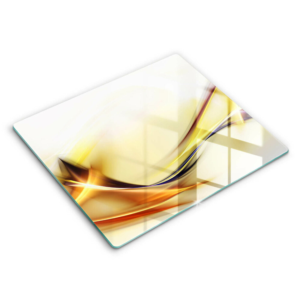 Krájecí prkénko skleněné 60x52 cm Abstraktní linie světla