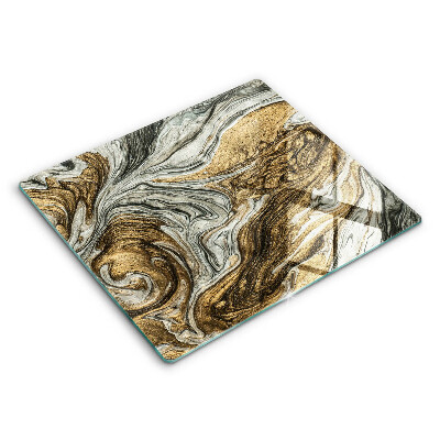 Krájecí prkénko skleněné 60x52 cm Bohatá abstrakce