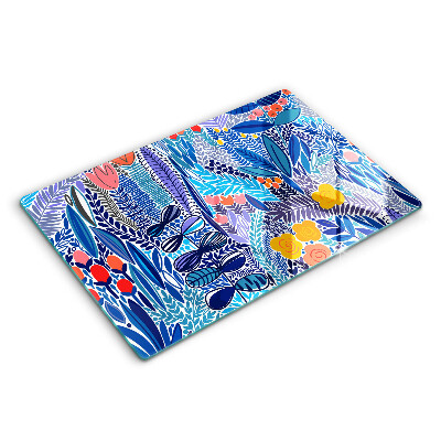 Skleněná krájecí deska 80x52 cm Malovaná louka