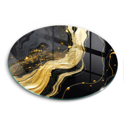 Skleněné krájecí prkénko okrągła Elegantní abstrakce