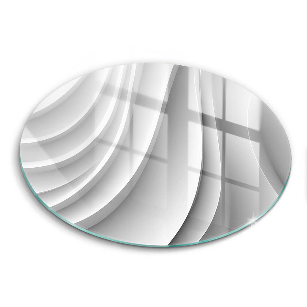 Skleněná krájecí deska okrągła Geometrické linie