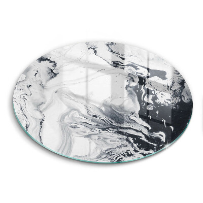 Krájecí prkénko skleněné okrągła Abstraktní inkoust