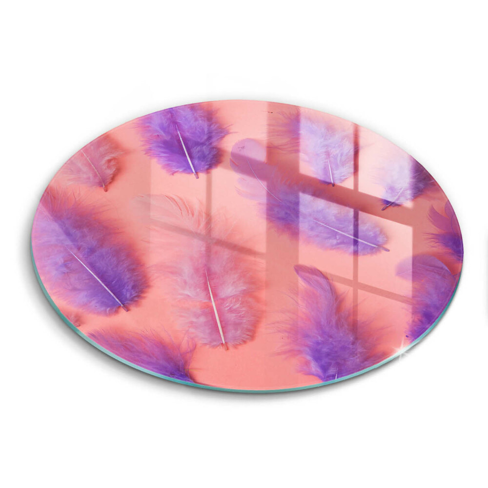 Krájecí prkénko skleněné okrągła Nadýchané peří