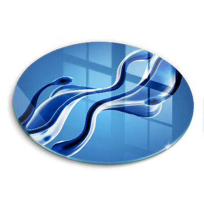 Skleněná krájecí deska okrągła Tekutá abstrakce