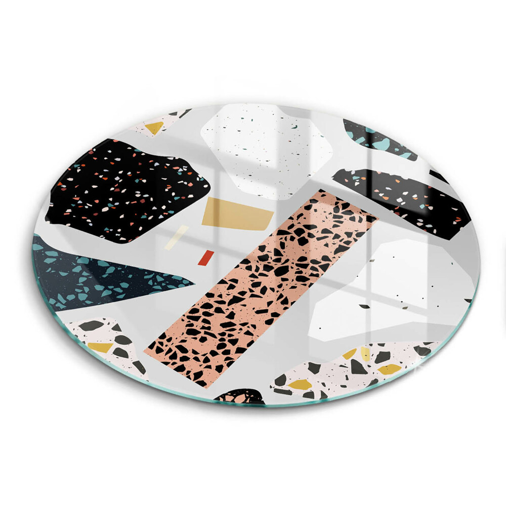 Skleněné krájecí prkénko okrągła Kamenný gres