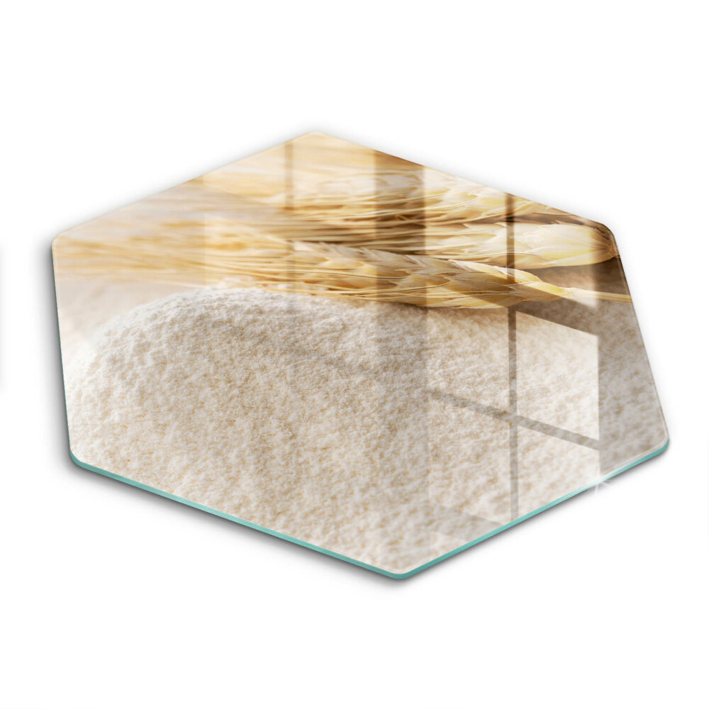 Skleněná krájecí deska Mouka a obilné klasy