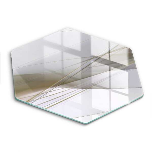 Skleněná deska do kuchyně Abstraktní design linií