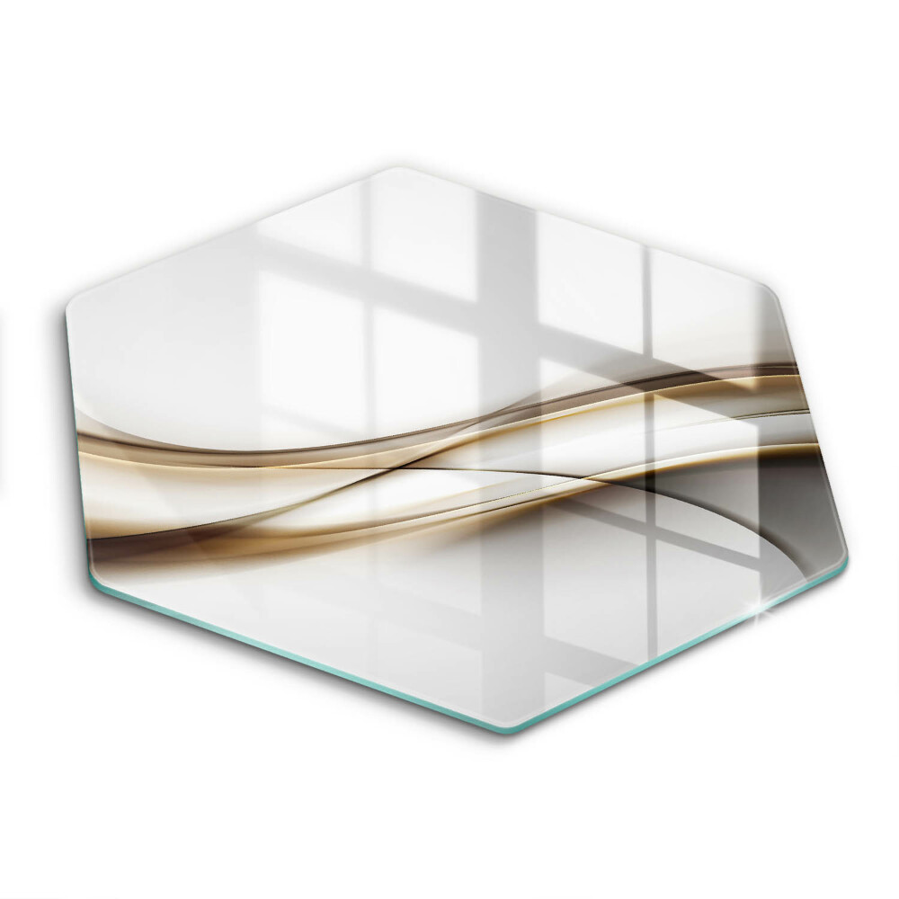 Skleněná krájecí deska Jemné abstraktní linie