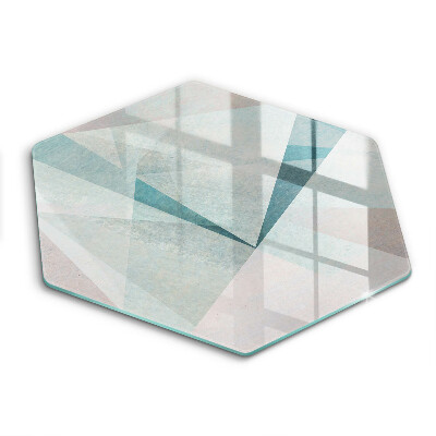 Skleněné krájecí prkénko Ostrá abstrakce