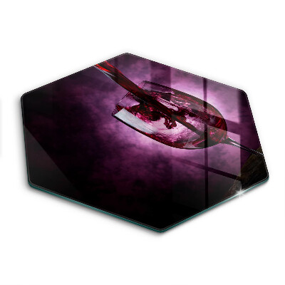 Skleněné krájecí prkénko Sklenice na víno