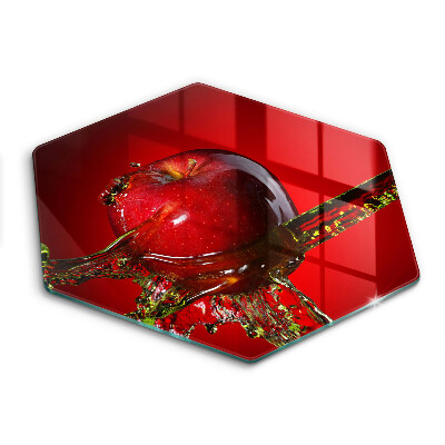 Skleněná deska do kuchyně Ovoce jablka ve vodě