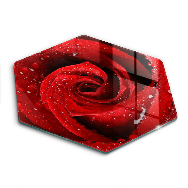 Skleněné krájecí prkénko Okvětní lístky růží
