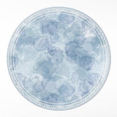 Kulatý vinylový koberec Akvarelové skvrny abstrakce