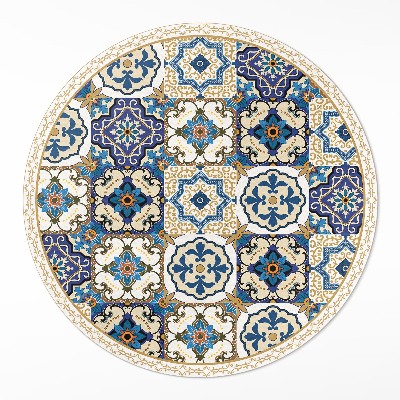 Kulatý vinylový koberec Dekorativní podlahové dlaždice