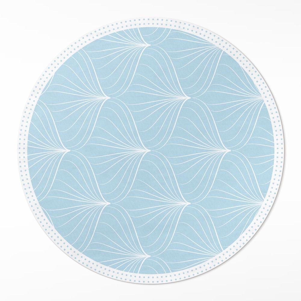 Kulatý vinylový koberec Jemný pravidelný vzor