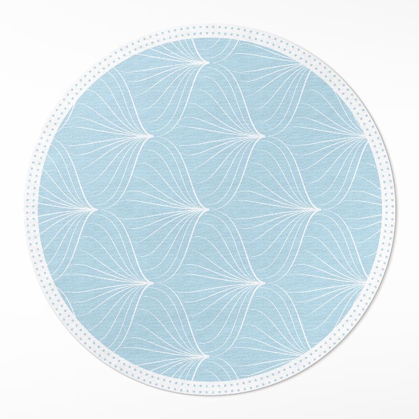 Kulatý vinylový koberec Jemný pravidelný vzor