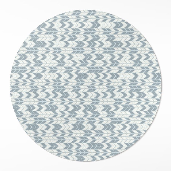 Kulatý vinylový koberec Boho indiánský vzor šipek