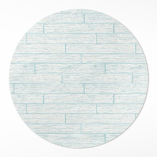 Kulatý vinylový koberec Světlé dřevo podlahové panely