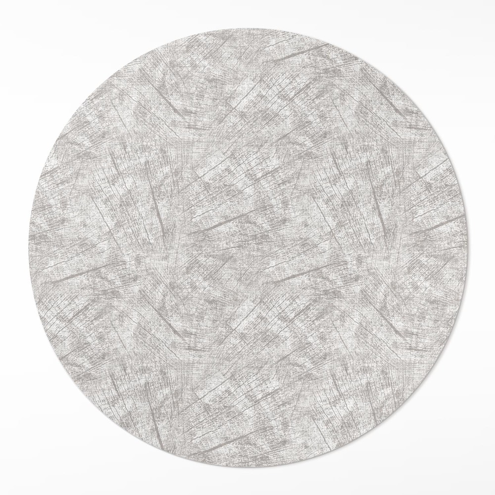 Kulatý vinylový koberec Abstraktní vzor imitace látky
