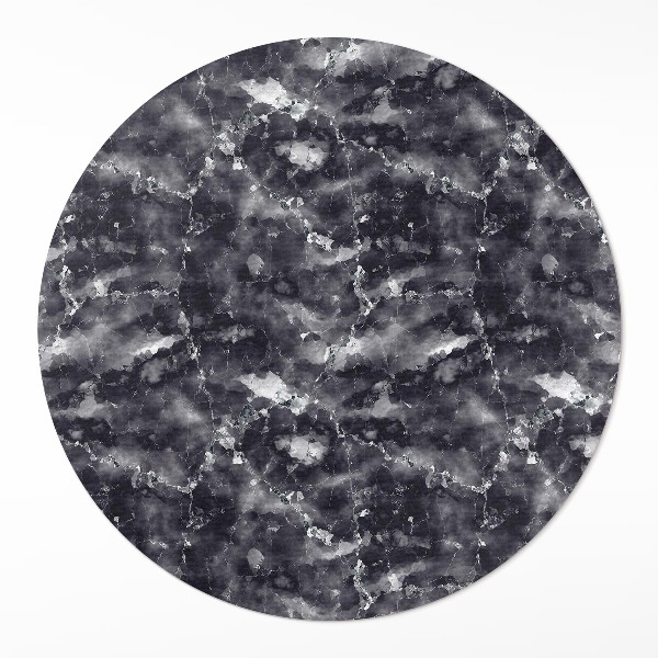 Kulatý vinylový koberec Dekorativní kámen ozdobný mramor