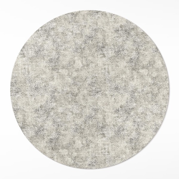 Kulatý vinylový koberec Imitace látky skvrnité pozadí