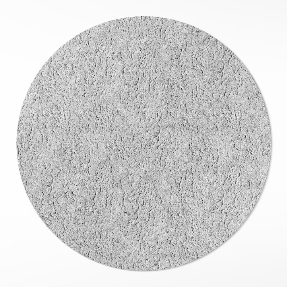 Kulatý vinylový koberec Drsná textura módní kámen