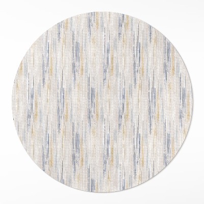 Kulatý vinylový koberec Abstrakce jemné malované linie