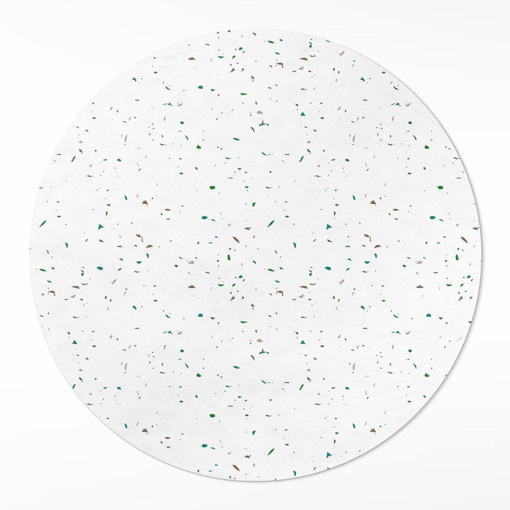 Kulatý vinylový koberec Drobný světlý gres ozdobný kámen