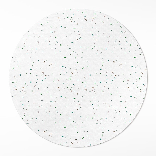 Kulatý vinylový koberec Drobný světlý gres ozdobný kámen