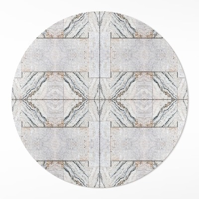 Kulatý vinylový koberec Dekorativní kamenné dlaždice