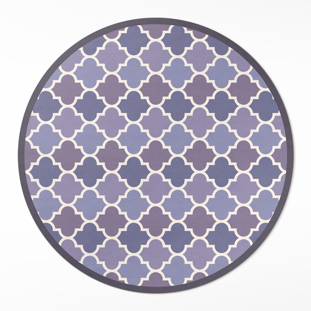 Kulatý vinylový koberec Stylové dlaždice elegantní mozaika